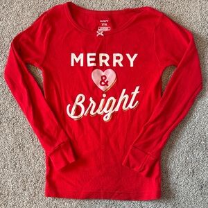Carter's Festive Red Long Sleeve Tee